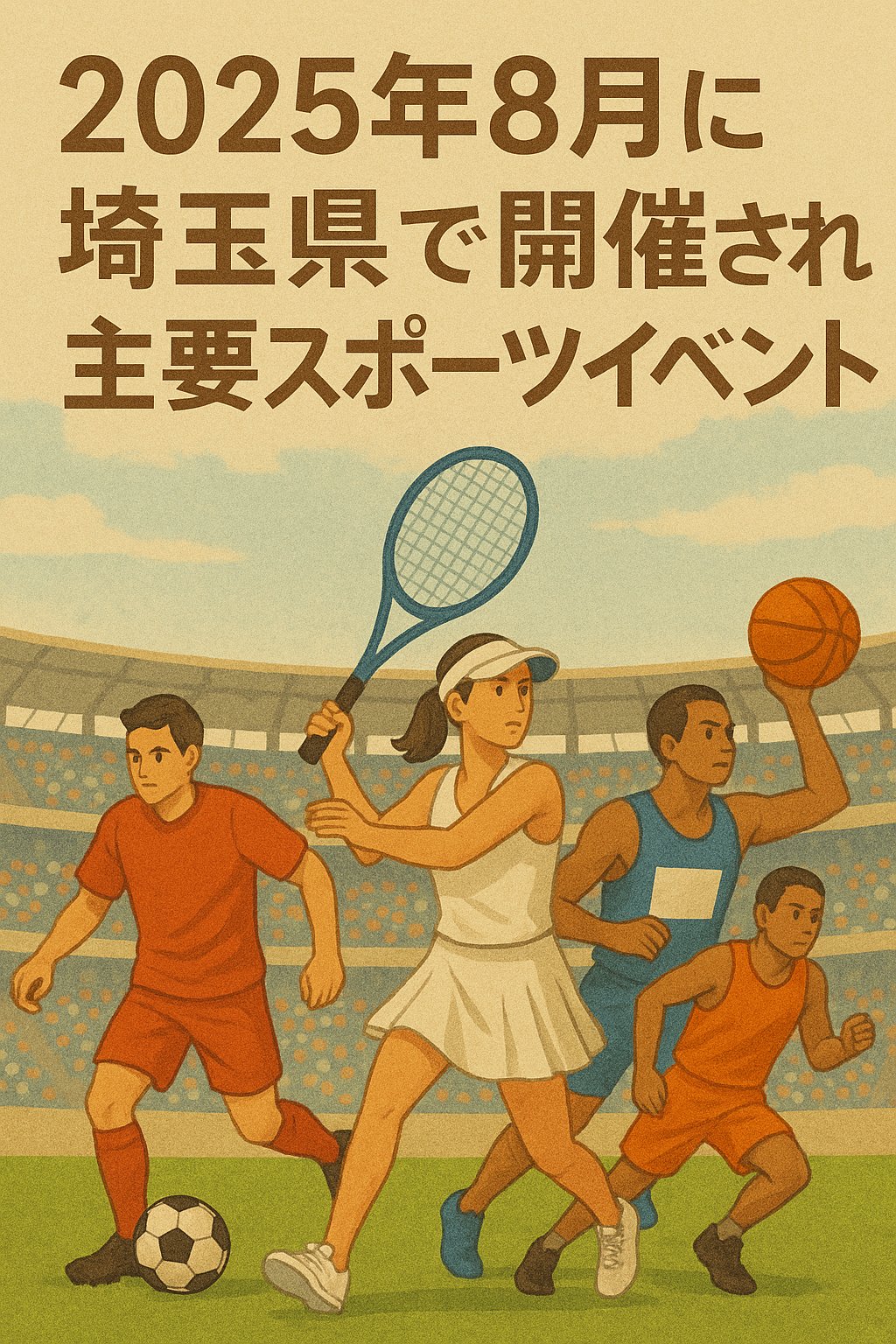 2025年8月に埼玉県で開催される主要スポーツイベント